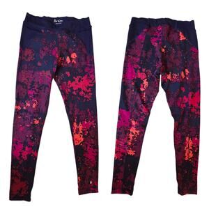 Boden Crossover Waist Leggings sz 8 Patterned Cropped Activewear